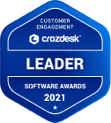 Crozdesk Customer Engagement Software Leader Badge