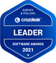 Crozdesk Survey Polling Software Leader Badge
