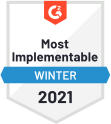 Most Implement Winter 2021