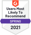 Users Most Likely To Recommend Spring 2021